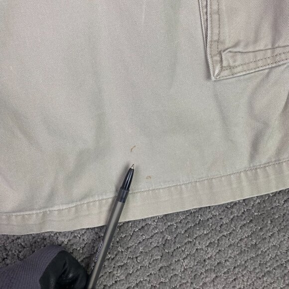 Abercrombie & Fitch Shorts Men's Large Beige Cargo Belt Belted Military Gorpcore - Picture 6 of 13